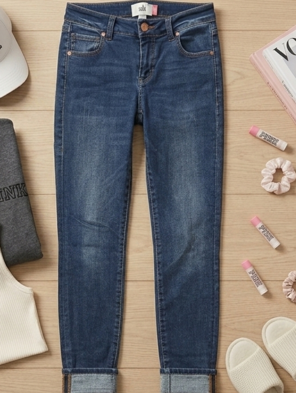 CAbi Dark Blue Skinny Jeans- Style 3752